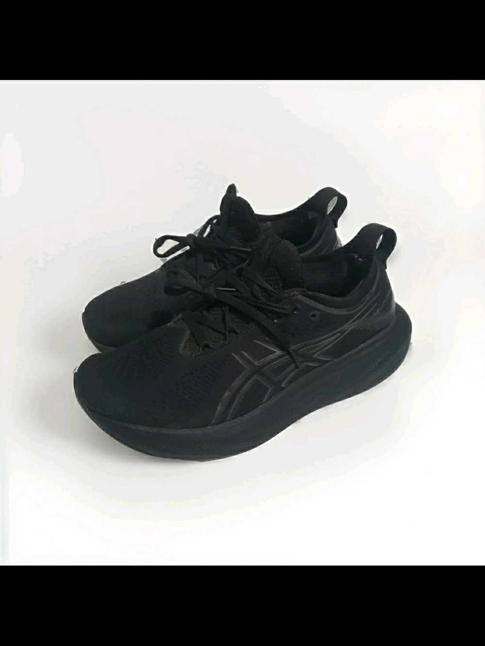 ASICS Gel Nimbus 25 Mens 7 Black Running Shoes 1011B547 Comfort Women's Size 8.5
